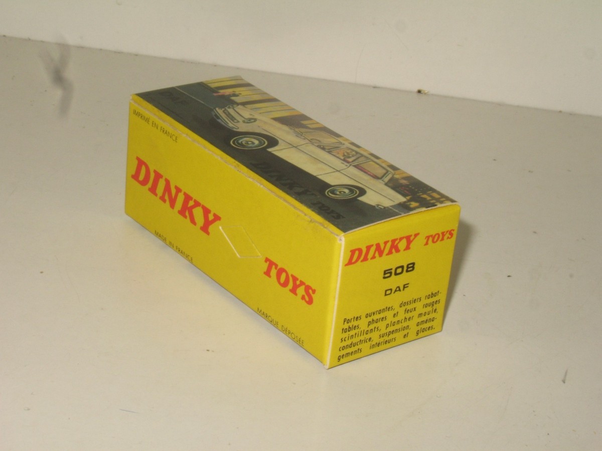 Box 508 Dinky Toys For DAF Car, Hard Cardboard Identical (Not