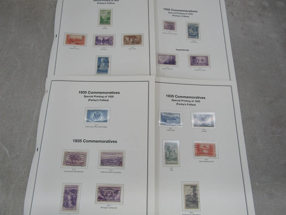 Nystamps US large old stamp collection album high cost n16wu - Image 2 of 4