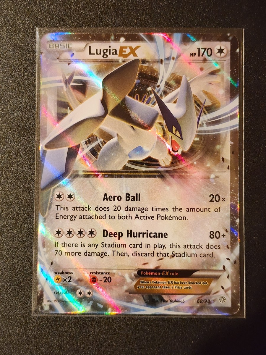 Lugia EX 68/98 Ancient Origins Ultra Rare 2015 XY Series Pokemon - LP Excellent Lugia EX 68/98 Ancient Origins Ultra Rare 2015 XY Series Pokemon - LP Excellent
