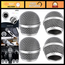 4PCS SM58 Microphone Grill Replacement Heads, Durable Grille Mic Covers