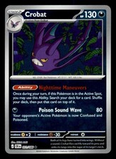 2026 POKEMON CROBAT 051/086 RARE CHAOS RISING REVERSE HOLO NEAR MINT