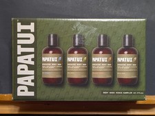 Papatui Men's Body Wash Minis Sampler 4-Pack - TSA Travel Size - The Rock - NEW
