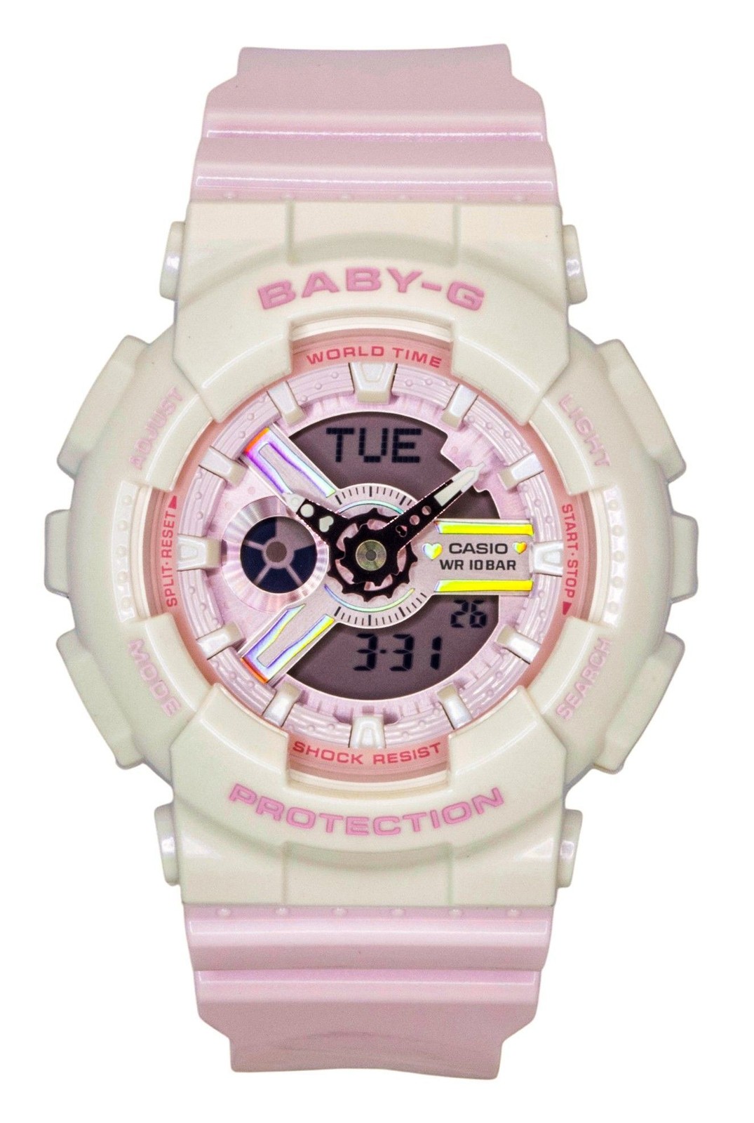 CASIO Bebé G Cuarzo Color de rosa Esfera BA-110PD-4A 100M De las mujeres Reloj