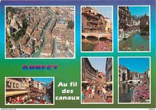 AK - 74 - Annecy - Auf den Kanälen - Multivues - Postflamme - C
