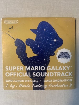 Koji Kondo Mahito Yokota CD Super Mario Galaxy Soundtrack 2007 Nintendo Gold OST
