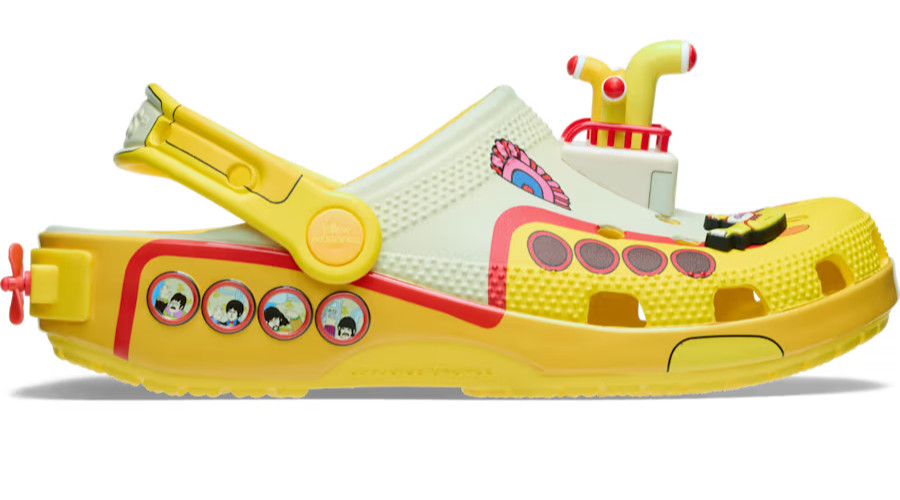 Crocs Yellow Submarine The Beatles Classic Clog Comfort Slides Multi Color NEW