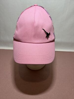 Puma Pink Camouflage Snap Back Hat Puma Hat Cap Strap Back Green Pink Camo Spell Out Logo  main image 2
