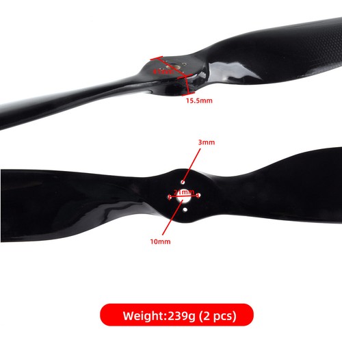 1Pair 28x8 inch Super Strong Carbon Fiber JXF Propeller CW CCW for Multicopter - Picture 2 of 7