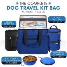Dog Travel Bag Kit 4 Pet Supplies Weekend Dog Food Bags for Hiking Camping