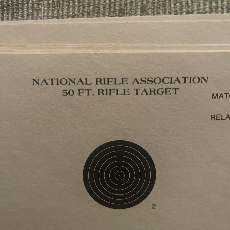 (20) Rifle Speedwell Paper Target 50' NRA Competición Oficial A-36 1982 Foto 2 de 4