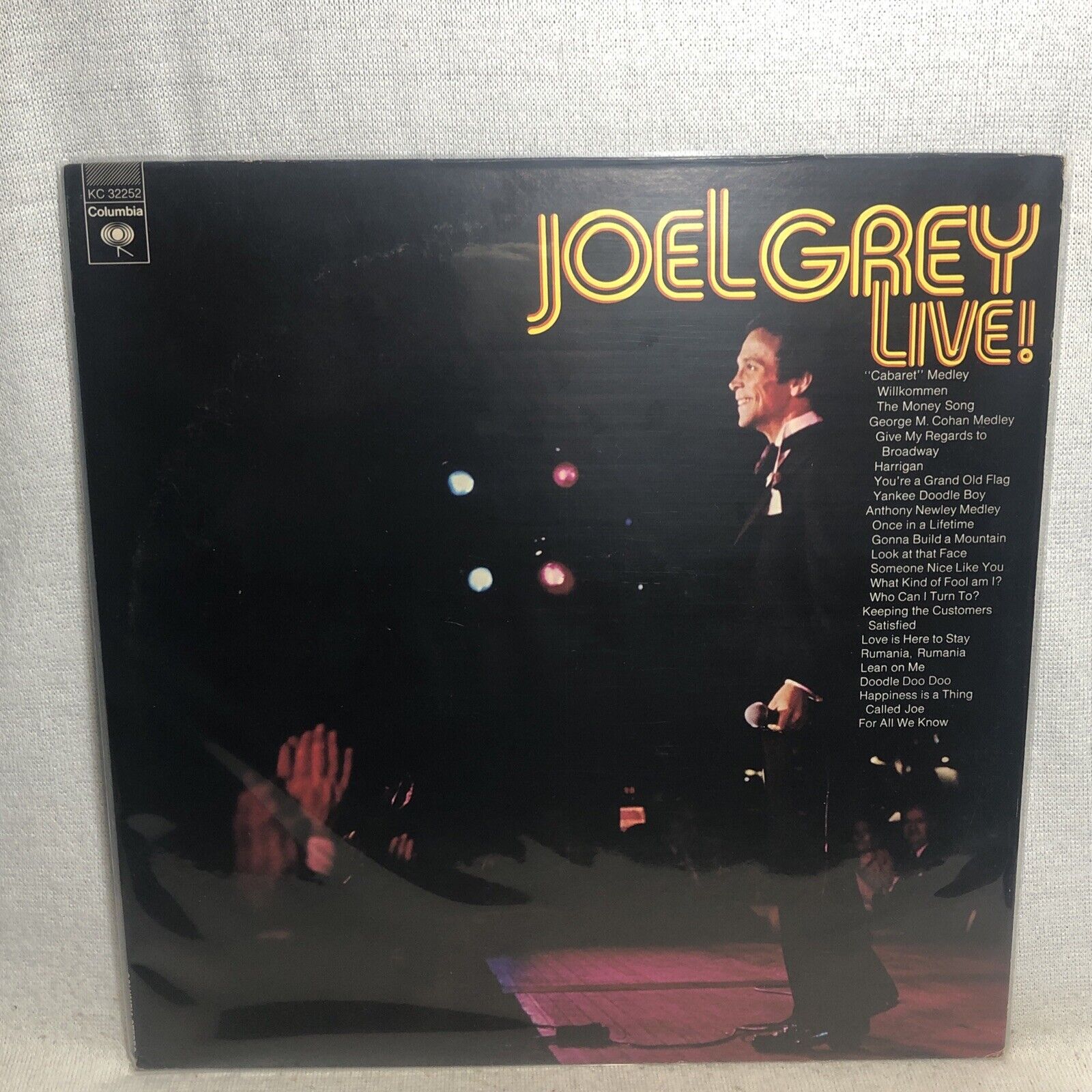 JOEL GREY LIVE! 12” Vinyl LP CBS Columbia