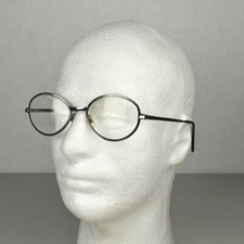 Vintage EI Silver Toned Metal Frame Wide Lens Bifocal Eyeglasses Made in France