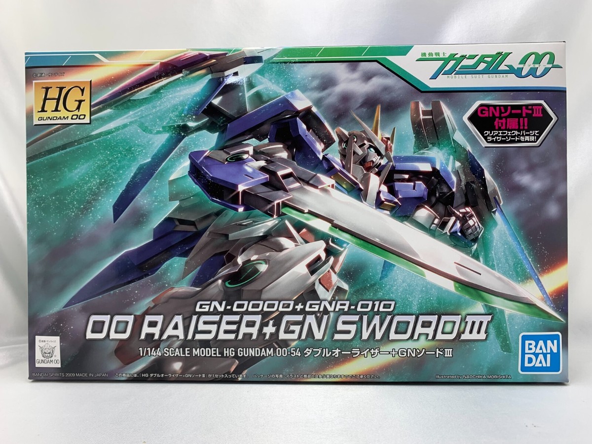 BANDAI 1/144 HG Gundam 00 Raiser + GN Sword III Plastic Model Kit