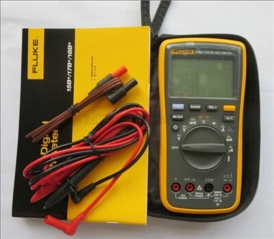 Fluke 17B+ Digital Multimeter Tester Dmm With TL75 Test Leads F17B+ !!Brand N hc