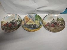 Set Of 3 , 2 Alton Limited Plates J. Deneen  , 1 Above The Canyon 