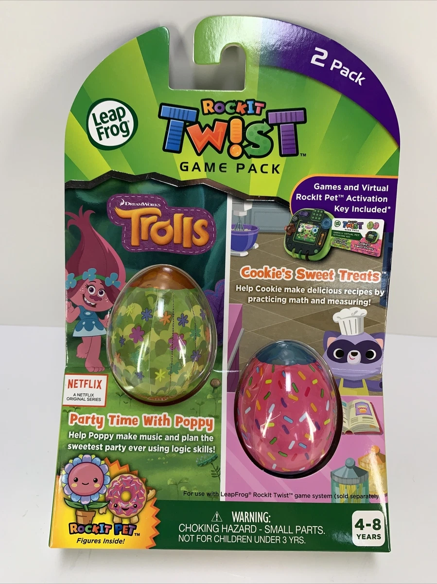 LeapFrog RockIt TWIST Game Pack Trolls Party Time w Poppy