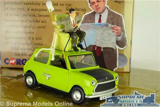 MR BEAN MINI CAR MODEL GREEN 1:36 SIZE DO IT YOURSELF BEAN'S BEANS CORGI T3