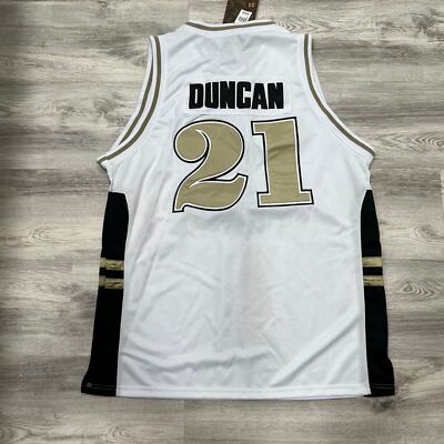 Wake Forest Duncan #21 Basketball Jersey Legends NCAA Throwback NWT 3XL