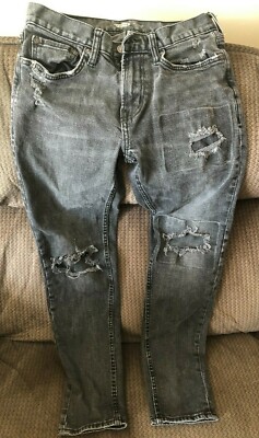 MEN'S OLD NAVY RIPPED JEANS BLACK SIZE 29X30