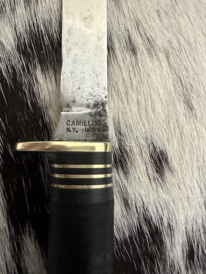 CUCHILLO DE PÁJARO Y TRUCHA VINTAGE CAMILLUS N.Y. EE. UU. 1006 HOJA FIJA 1940’S-1950’S Foto 3 de 4
