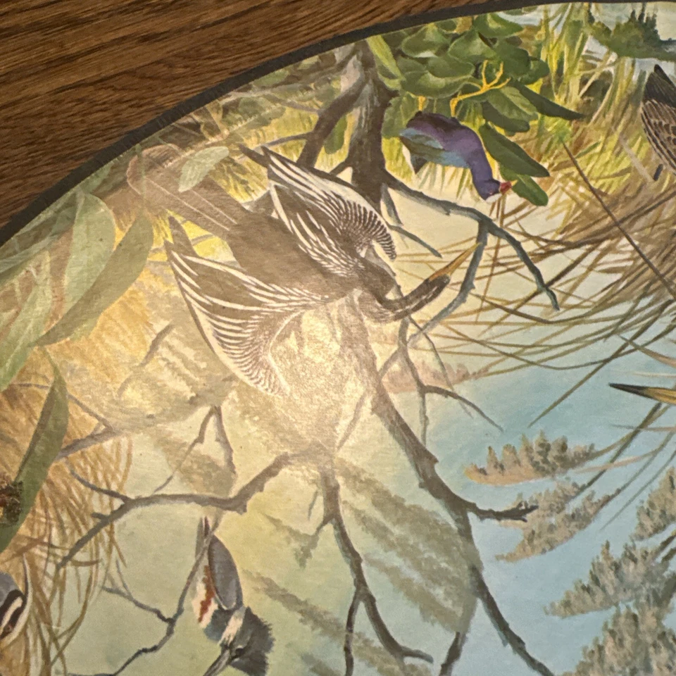 Vtg 1965 Springbok Circular Puzzle "Water Birds" by Arthur Singer / PZL C912 - Image 4 of 4