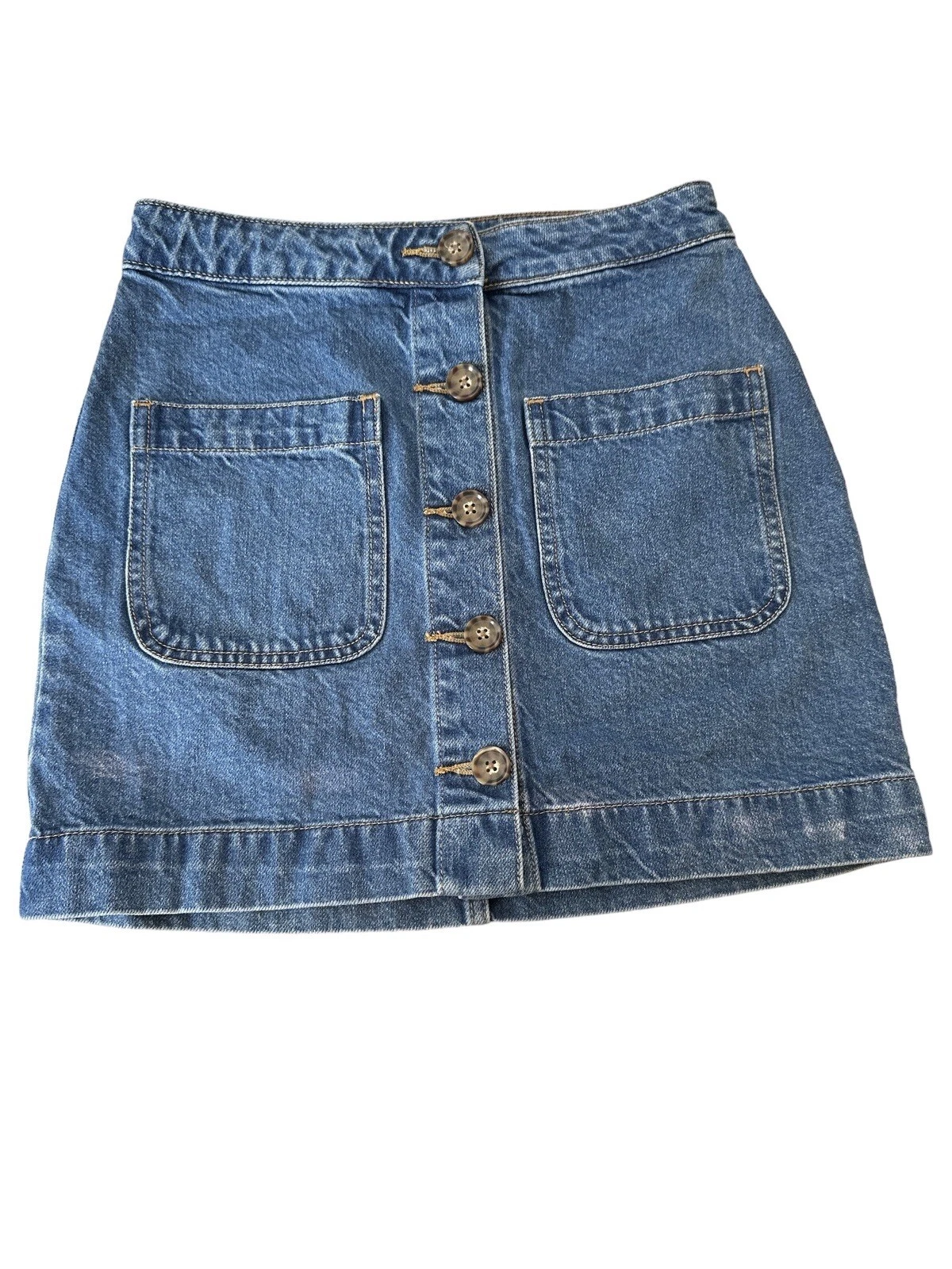 We The Free People Womens Blue Denim Mini Skirt Size 25