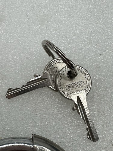 ABUS Discus Padlock No. 24 Stainless Steel With Two Keys Made In Germany - Picture 4 of 8