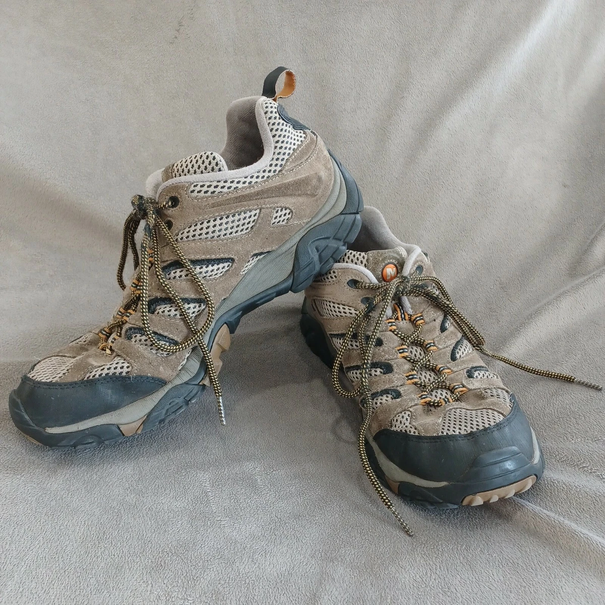 Merrell Continuum Vibram Hiking Shoes Size 10.5 Black/Gray | eBay