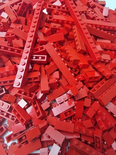 LEGO Brick Bundle x100 PACK, 1x2,3,4,6,8+ Random Basic Sizes LOT/Select Colour - Picture 37 of 43