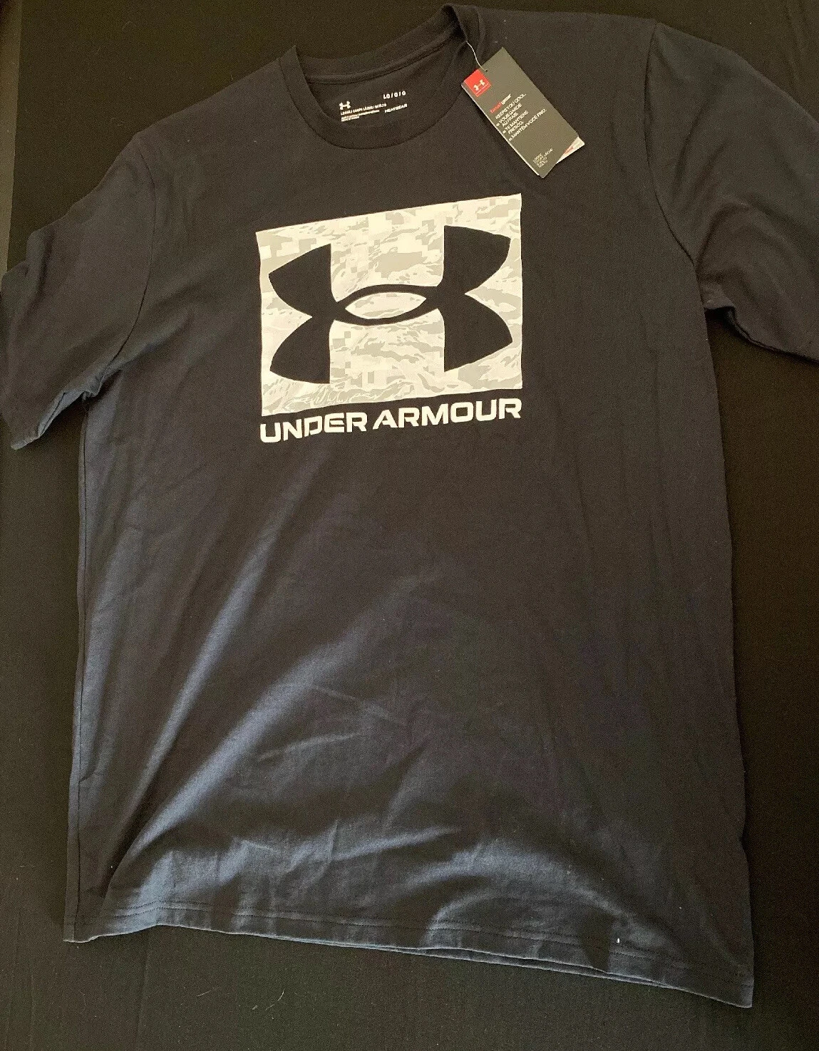 Under Armour Heatgear Loose Fit Graphic Camo Logo Tee NWT 1361673