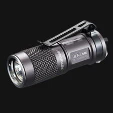 JETBeam JET-II MK EDC Mini Flashlight Twist Head Anti-Roll Resists Water/Impact