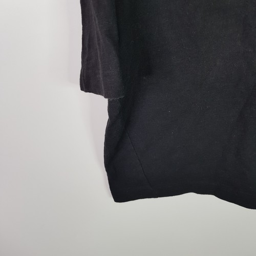 Seed Heritage Cropped Oversized Top Womens Medium Black Casual Crew Cotton - Picture 5 of 10