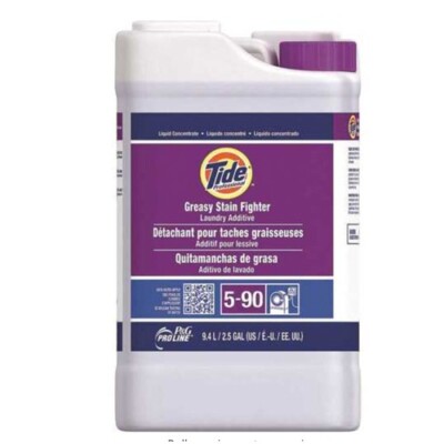 Tide 25026 Professional Greasy Stain Fighter 2.5 gal Laundry Additive Concentrat