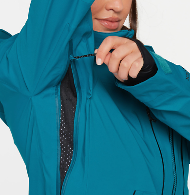 NWT Womens Volcom VS 3L stretch Gore-tex snowboard jacket Glacier