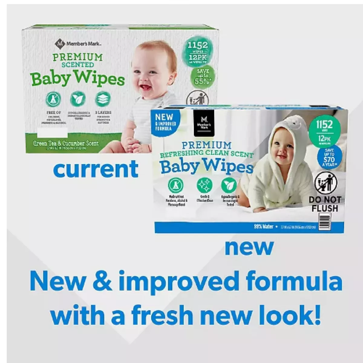 Premium Fragrance Free Baby Wipes (1152 ct.) 