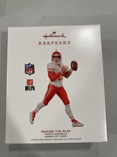 2019 Hallmark Making The Play Patrick Mahomes ll KC Cheifs Ornament NIB