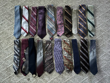 Tie Necktie Junk Drawer Lot of 20 Ties Neckties Vintage to Modern See Pics