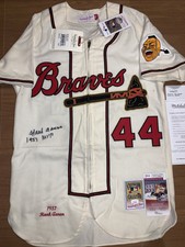 1957 hank aaron jersey