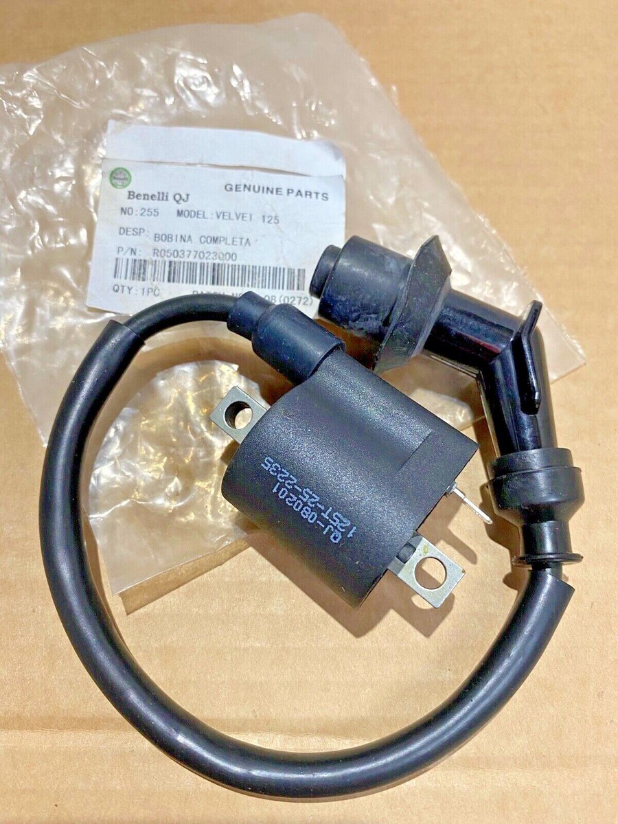 New Genuine Benelli Velvet 125 Ignition Coil & Lead & Cap