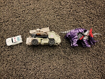 Transformers Lot 2014 16 19 AOE Dinobot Slug, Hound, RoadPolice One Step Changer