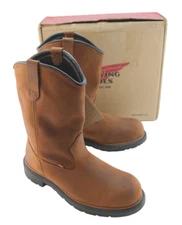 RED WING DynaForce 1172 Size 8.5 EE Soft Toe Waterproof Men Work Boots MSRP $284