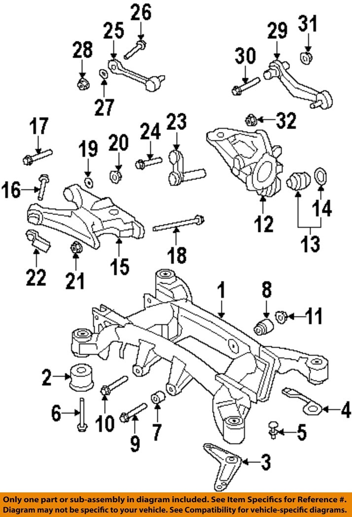BMW OEM 07-13 X5 Rear Suspension-Rr Upper Cntl Arm Bolt  