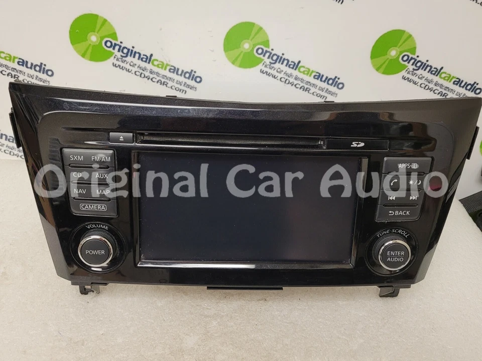 2016 - 2018 Nissan Rogue Sport OEM Navigation AM FM XM Radio CD Player - Imagem 3 de 4
