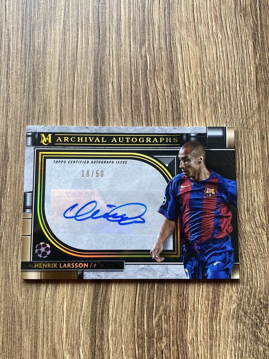 Henrik Larsson - 2021-22 Topps UCL Museum Auto /50 Barcelona Henrik Larsson - 2021-22 Topps UCL Museum Auto /50 Barcelona
