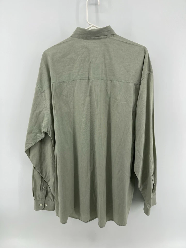 Structure Classic Button Down Shirt Mens Size Large Light Green Long Sleeve - Image 2 of 4