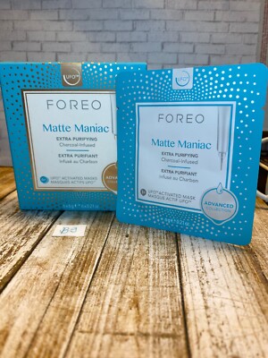 Foreo Matte Maniac Extra Purifying Charcoal-Infused Mask (6pcs/box) Sealed Box