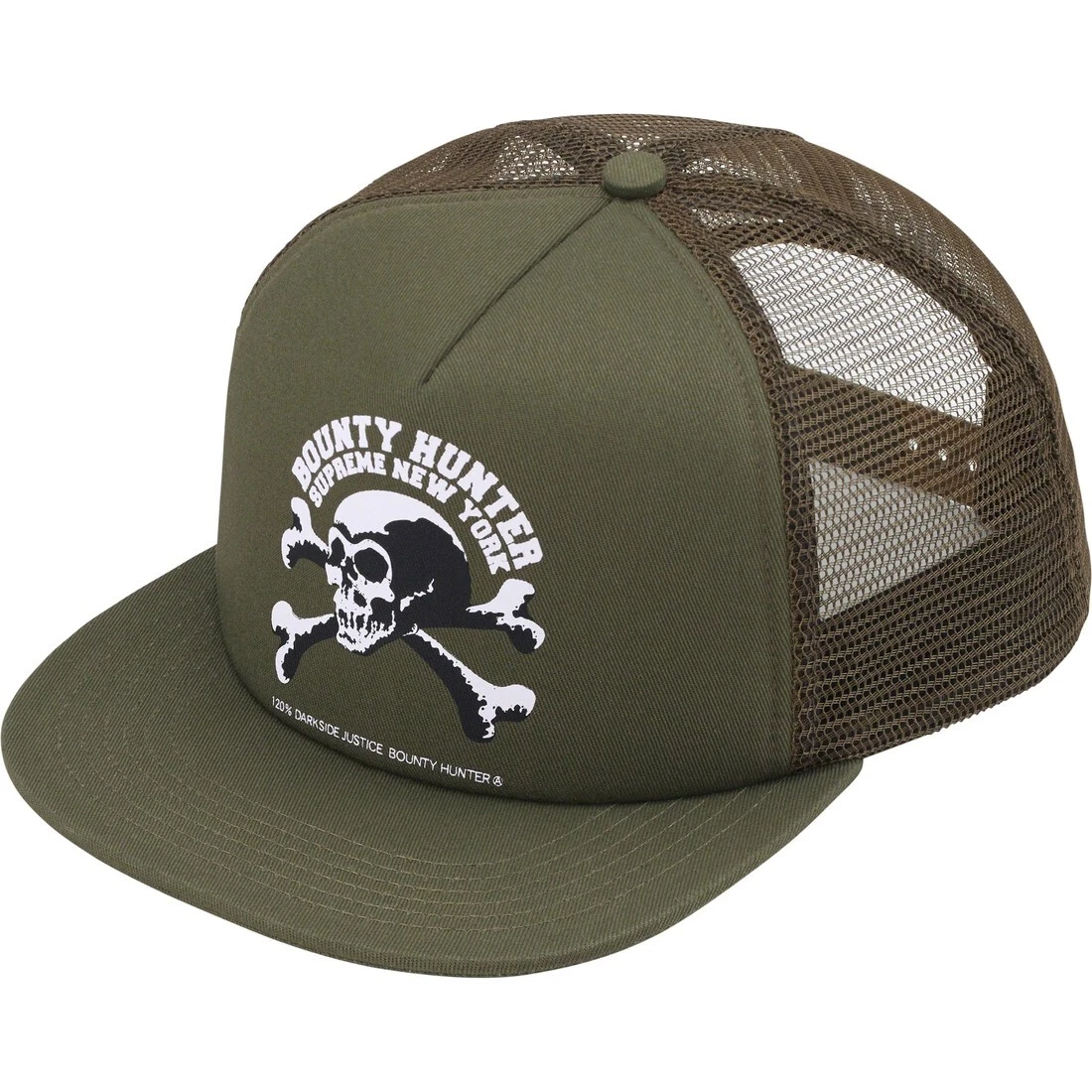 Casquette snapback camionneur Supreme Bounty Hunter FW23 maille 5 panneaux
