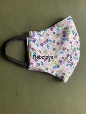 Face Mask triple Layer Handmade Washable Cloth Small Flower