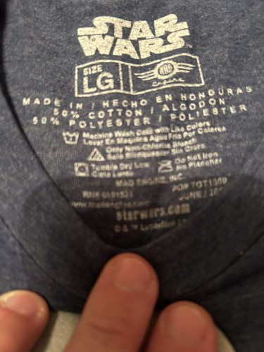 Star Wars Mad Engine Shirt Boys Size Large Blue Storm Trooper Popcorn - Picture 5 of 5