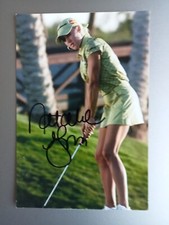 Natalie Gulbis LPGA Golfer Hand Signed 6"X4" Photograph AFTAL #216